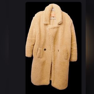 Azalea Wang long teddy bear coat.